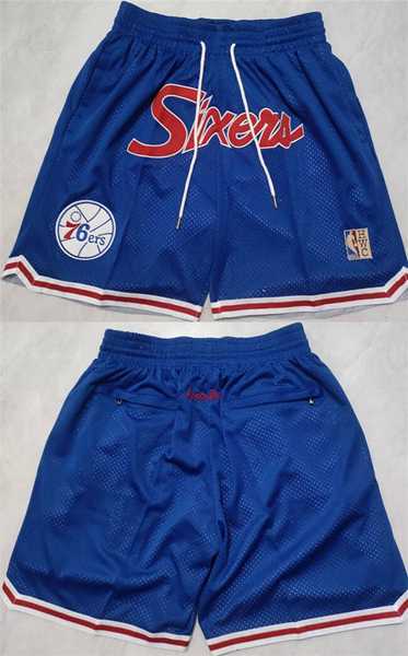 Men%27s Philadelphia 76ers Blue Shorts->team usa basketball->NBA Jersey